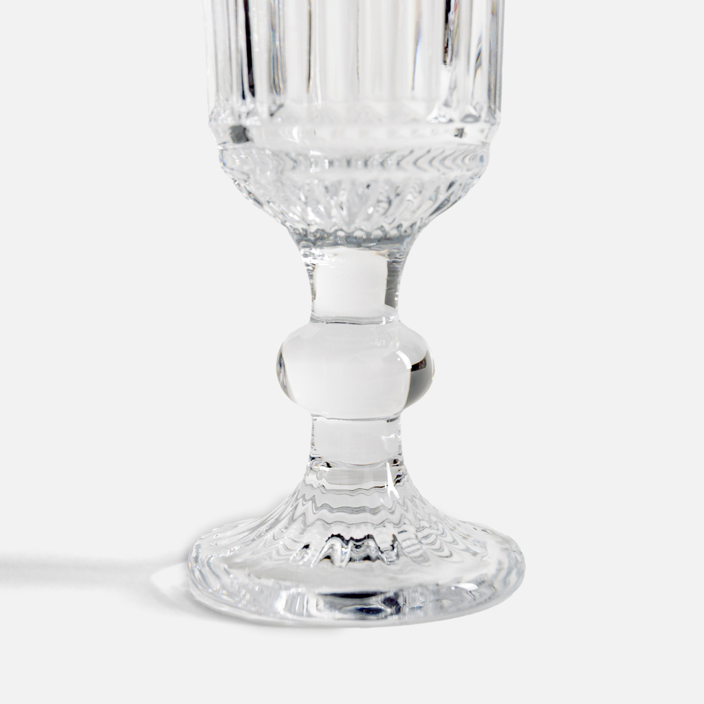 Drážkovaná sklenice na šampaňské 150 ml