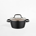 Hliníkový hrnec s poklicí CARINA BLACK 2,2 l