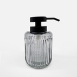 Dávkovač mýdla skleněný šedý 400ml