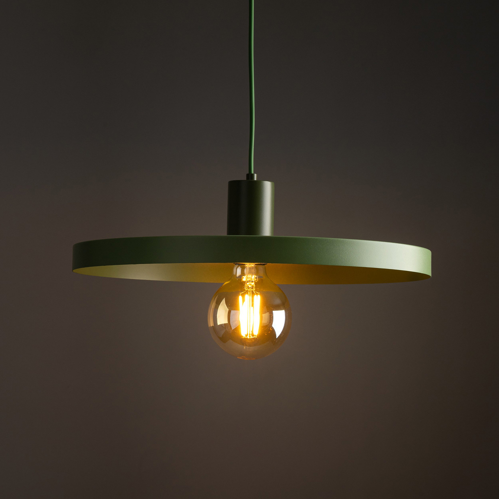 Lampa wisząca SILA GREEN PEAPOD fi 44,5 cm.