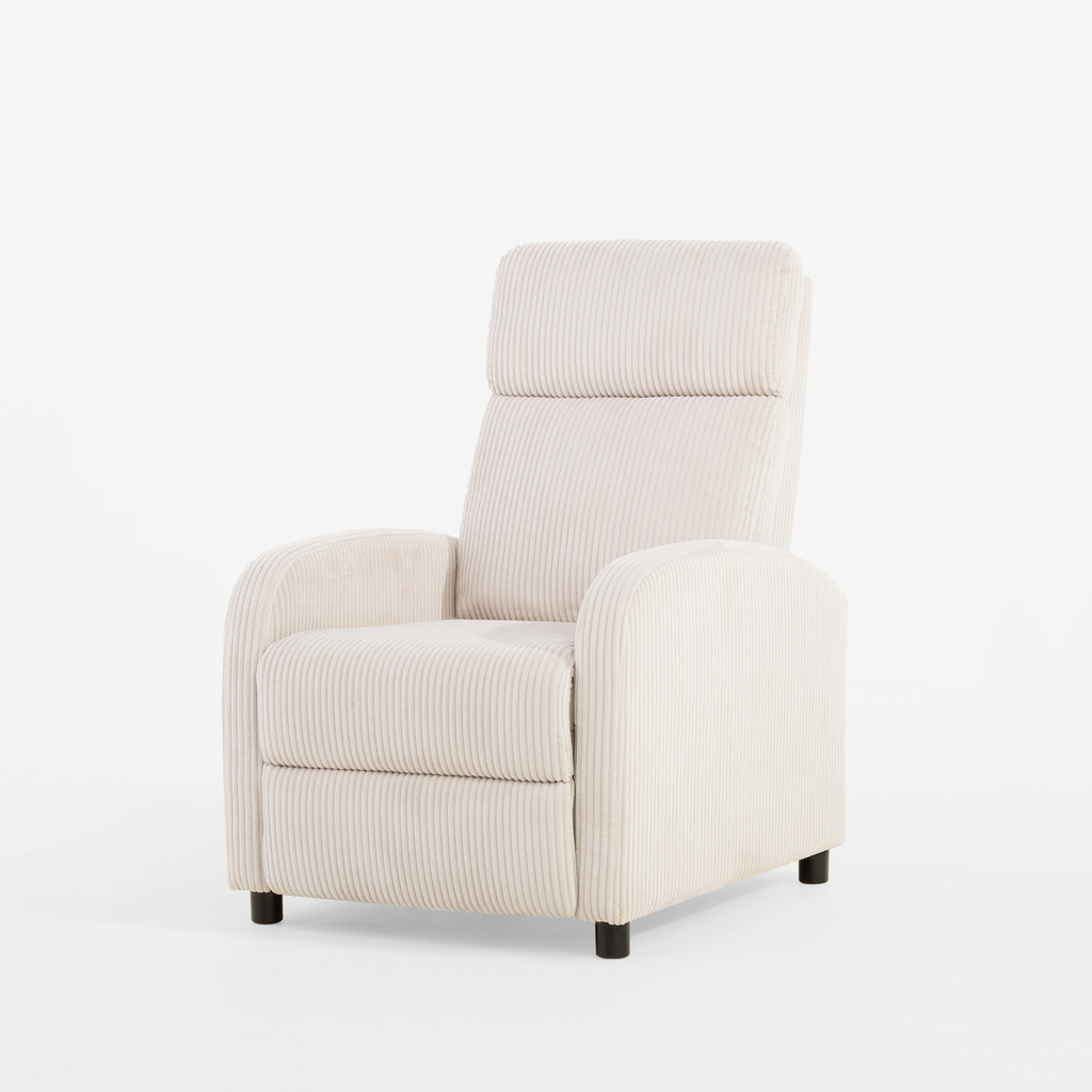 Křeslo s funkcí relax béžové BUMIO