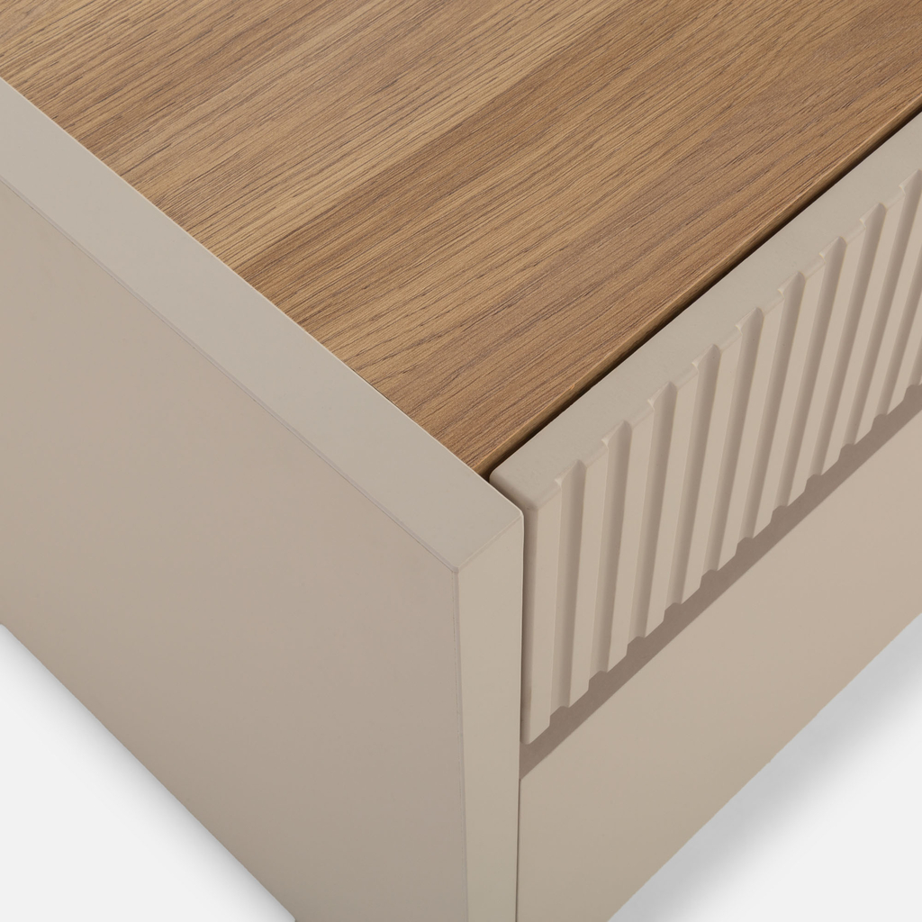 TV skříňka s osvětlením OAK SQUERE