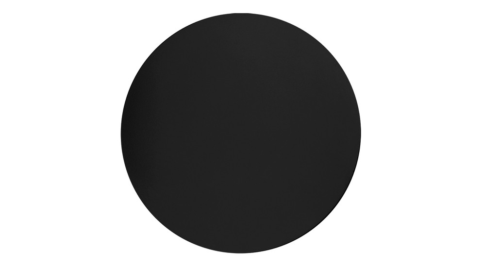Nástěnné minimalistické kulaté černé svítidlo LUNA NEW 40 cm