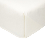 Bílé prostěradlo z bavlněného saténu PERRY 220x240 cm