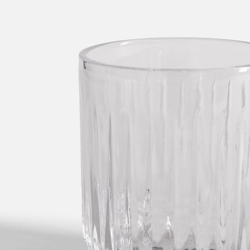 Nízká drážkovaná sklenice 250 ml