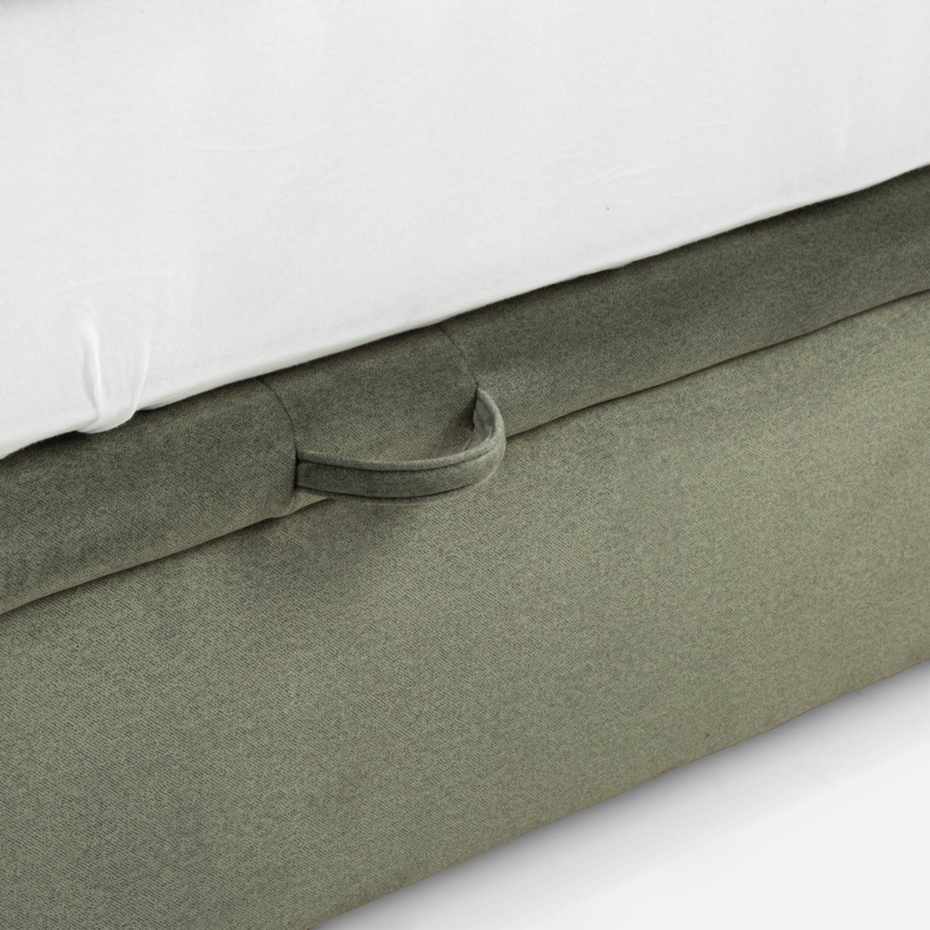 Postel boxspring zelená LAURITA 120x200 cm