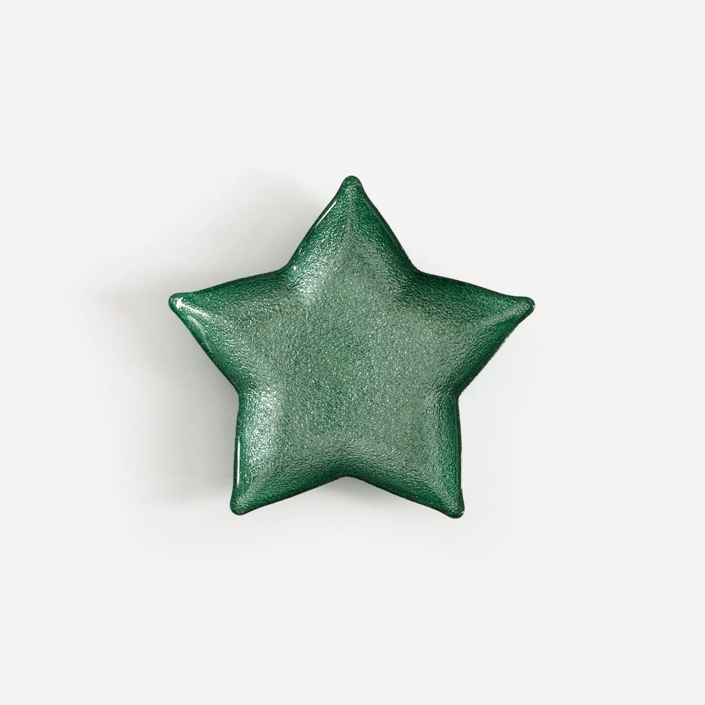 Vánoční servírovací talíř HVĚZDA 20x20x3 cm MIX