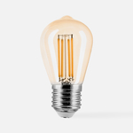 LED žárovka teplá barva ORO-AMBER-E27-ST45-4W-WW