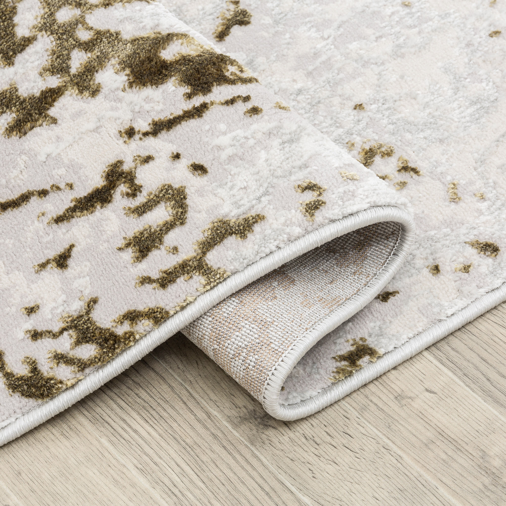 Abstraktní zlatý koberec SUNSET 120x170 cm