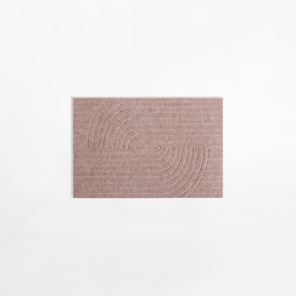 Rohožka na boty PRESS, taupe, 40x60 cm