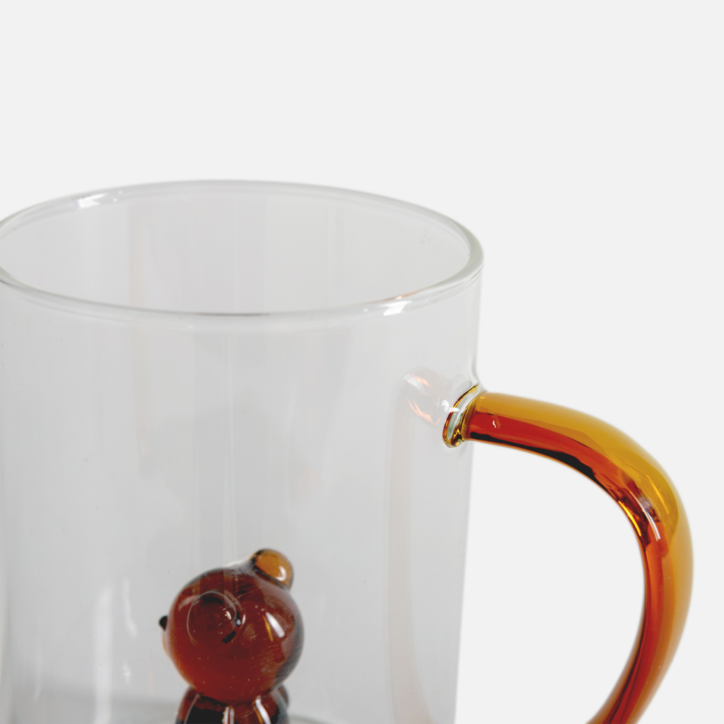 Skleněný hrnek MEDVÍDEK 430 ml
