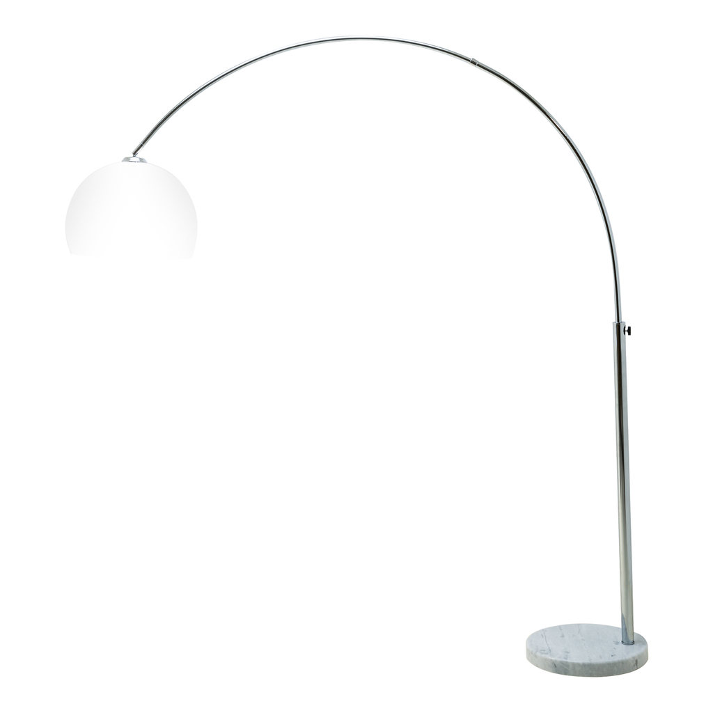 Oblouková stojací lampa do obývacího pokoje VISION