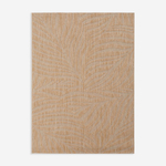 Hnědý koberec s listy MATTO 120x170 cm