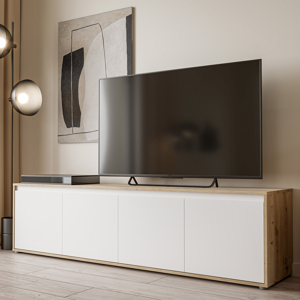 Čtyřdveřová TV skříňka SKELPE