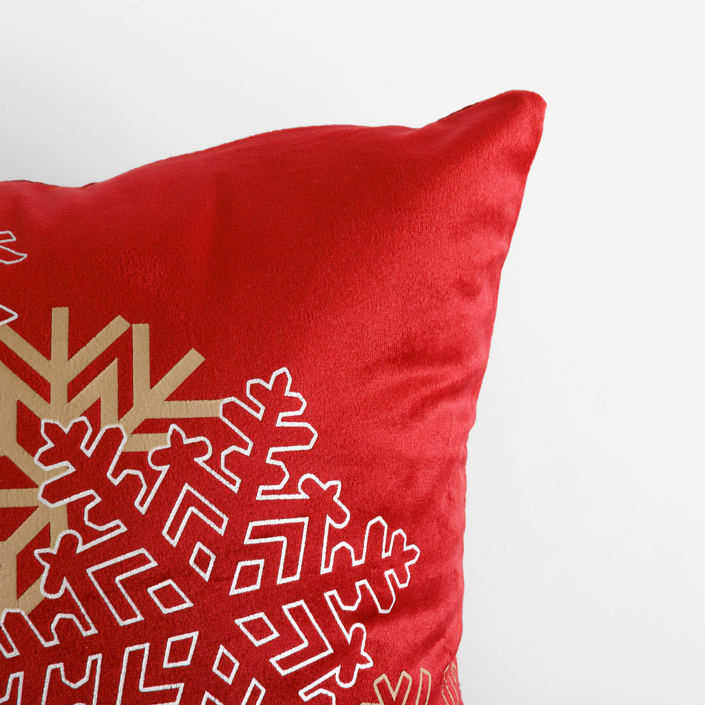 Povlak na polštář vánoční červený SNOV 45x45 cm