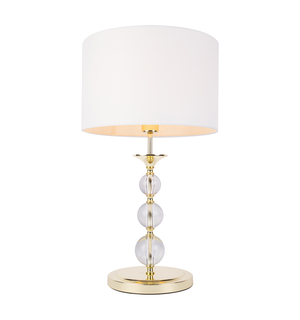 Bílo-zlatá stolní lampa REA II