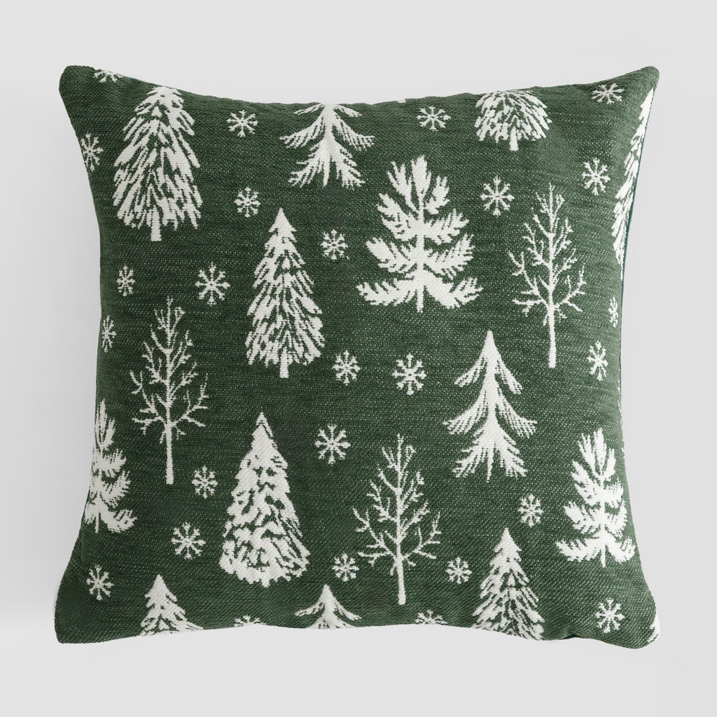 Povlak na polštář se stromečky zelený ENJOY 45x45 cm
