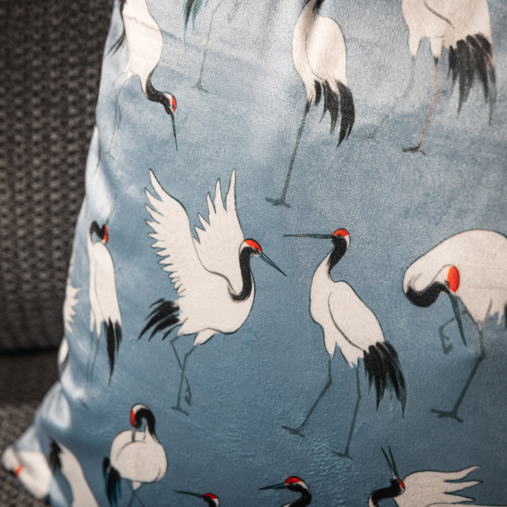 Modrý povlak na polštář LEANDRO 45x45 cm