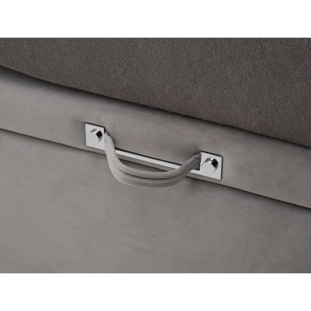 Postel boxspring s prošívaným čelem DAPHNE 160x200 cm