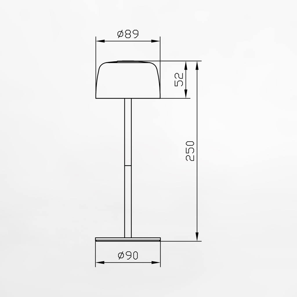 Stolní lampa LED IP44 zelená POCO