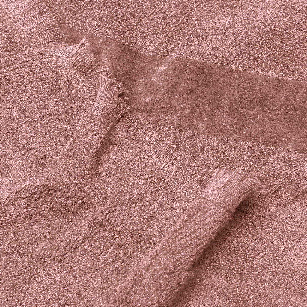 Bavlněný ručník růžový LANETTE 70x140 cm