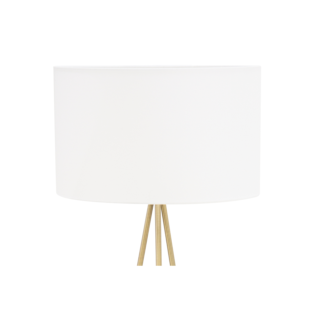 Stojací lampa na třech nohách, stínidlo bílé, CARA
