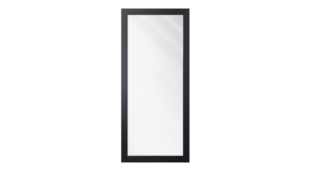 Zrcadlo v černém matném rámu SLIM 47,5 x 107,5 cm