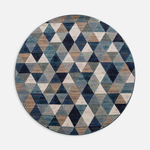 Kulatý koberec v trojúhelnících SORRENTO 160 cm