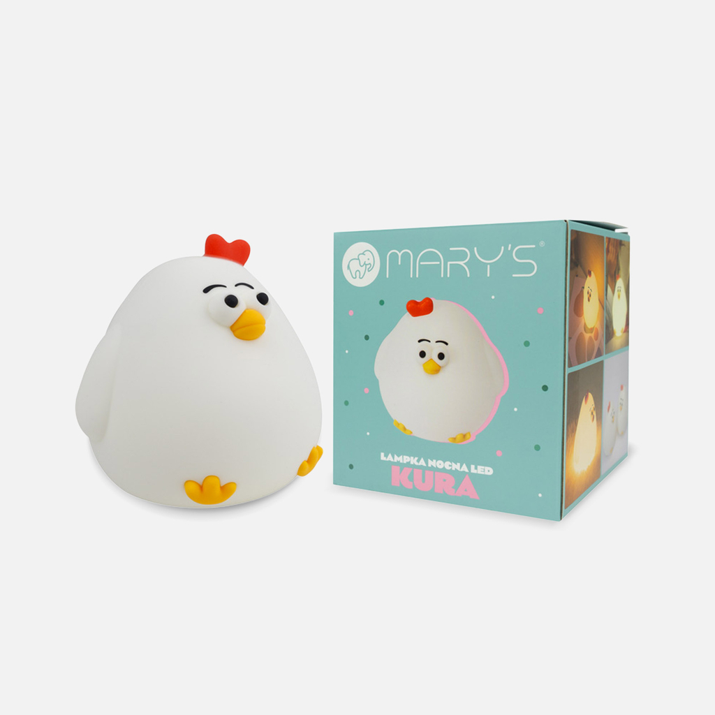 Bílá noční LED lampička MARY'S SLEPICE