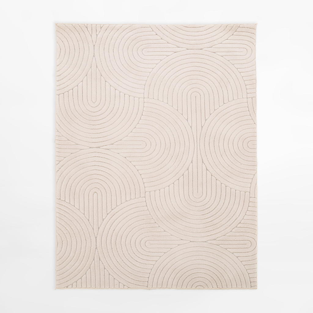 Koberec do obývacího pokoje MODERNO, krémový, 120x160 cm