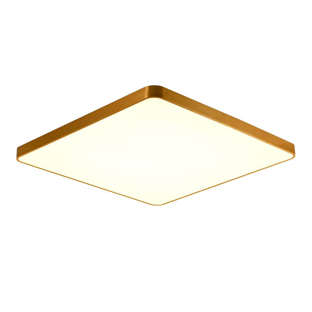 Stropní svítidlo LED čtvercové zlaté SIERRA 80 cm