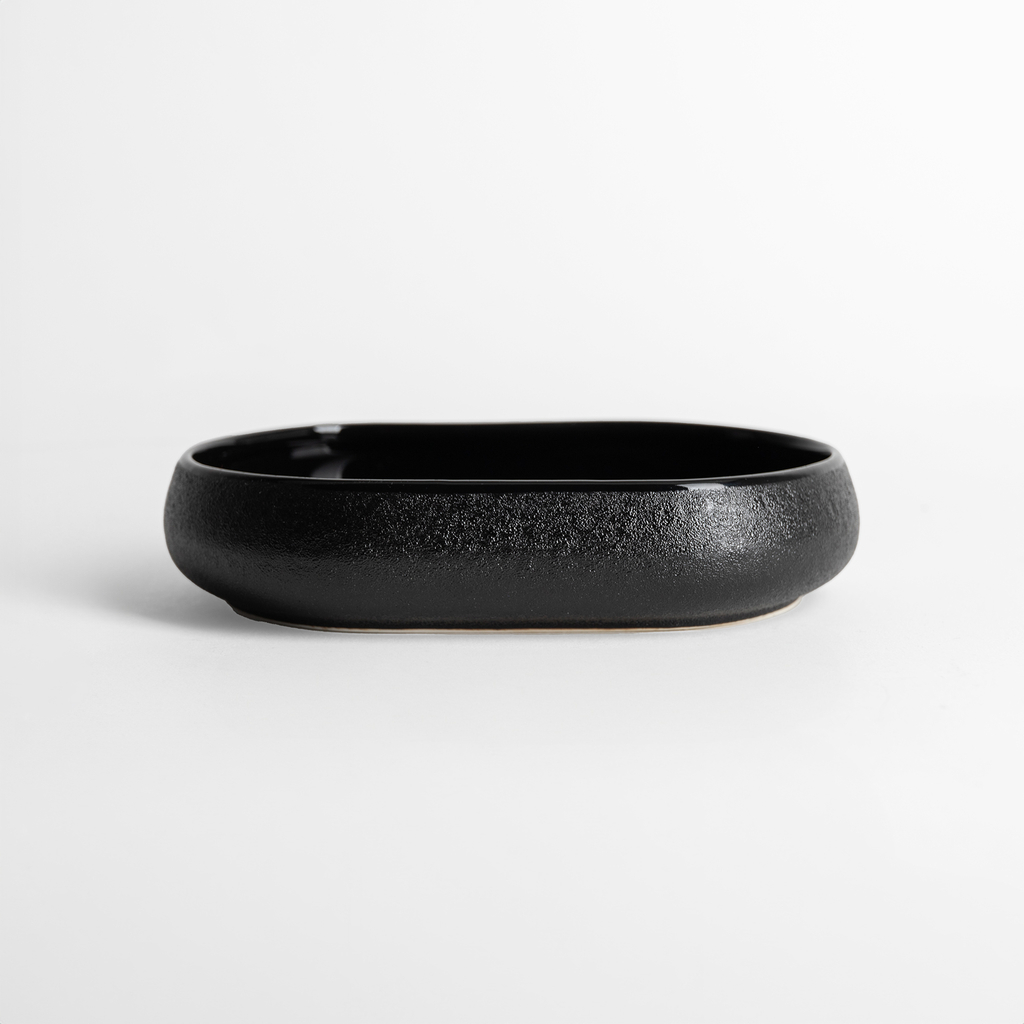 Černá oválná miska 17,8 cm