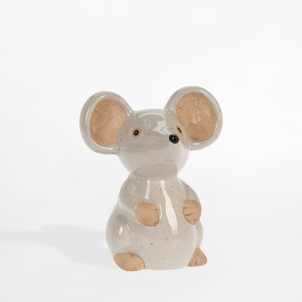 Dekorativní figurka, myš, 15,5 cm, MIX