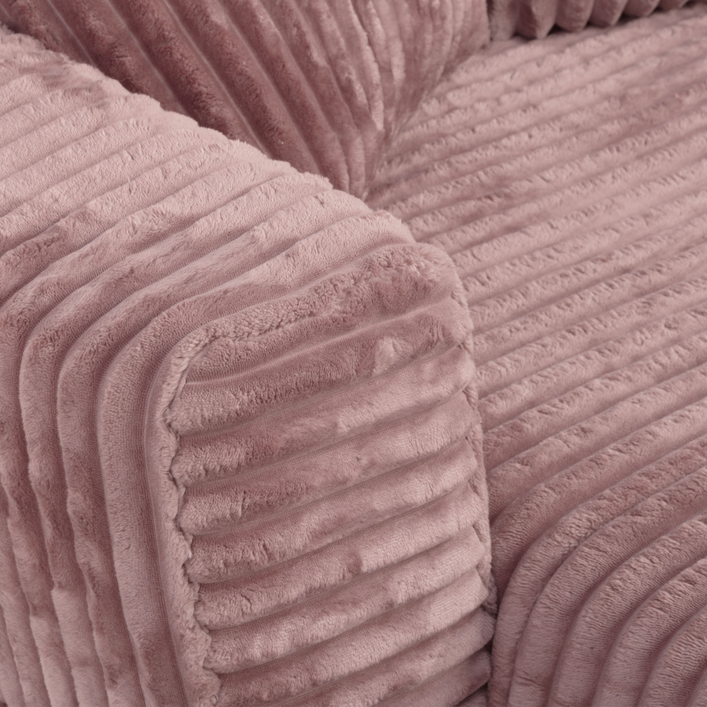 Křeslo loveseat pudrově růžová NOEMI