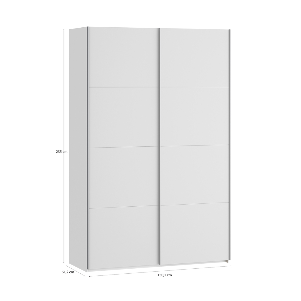 Skříň s posuvnými dveřmi FITIO mat 150 cm