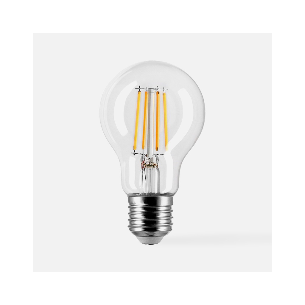 LED žárovka teplá barva ORO-CLARO-E27-A60-4W-WW