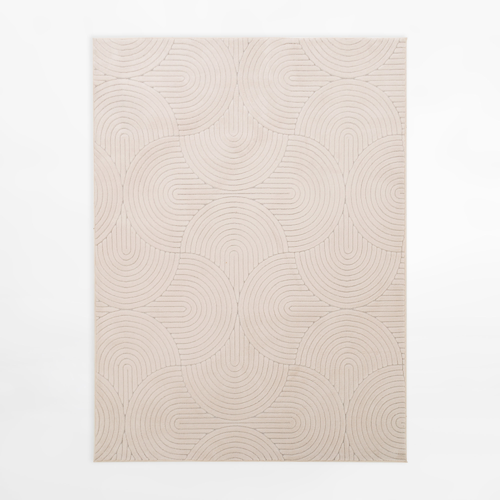 Koberec do obývacího pokoje MODERNO, krémový, 160x230 cm