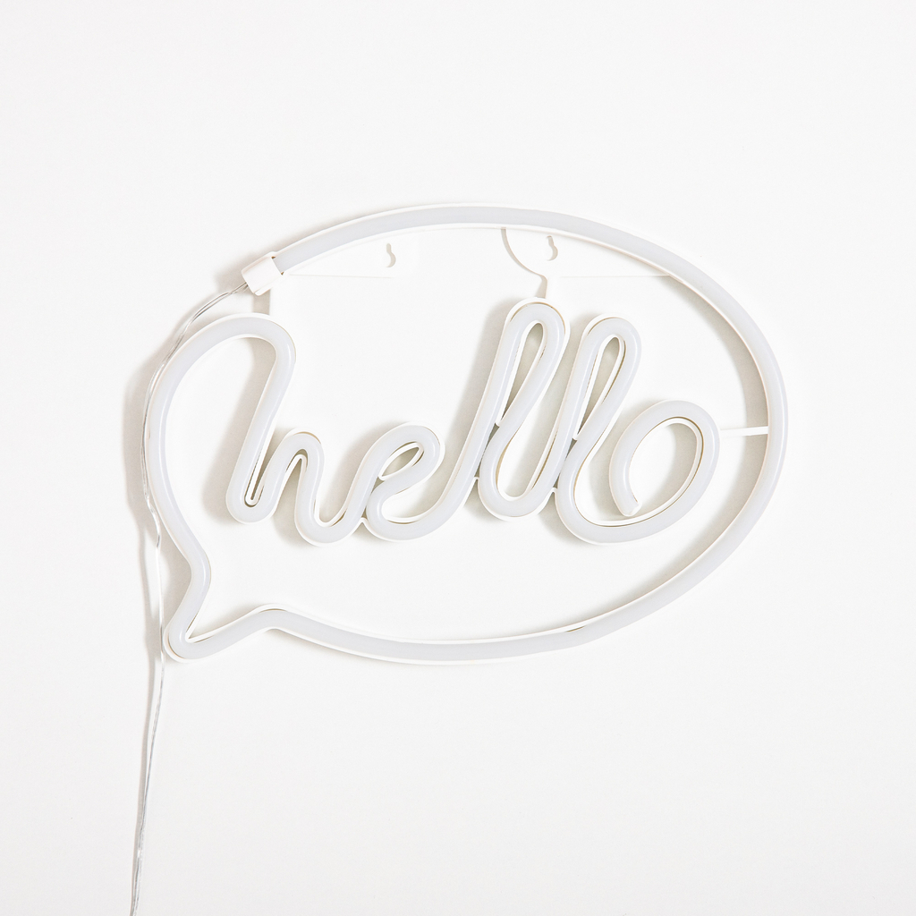 Dekorativní LED lampička NEON HELLO