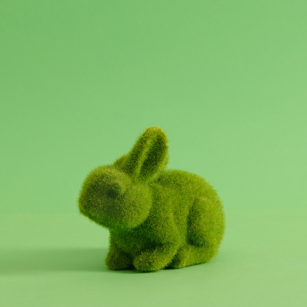 Zelená velikonoční figurka ZAJÍC 17 cm