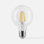 LED žárovka neutrální barva ORO-CLARO-E27-G80-7W-NW