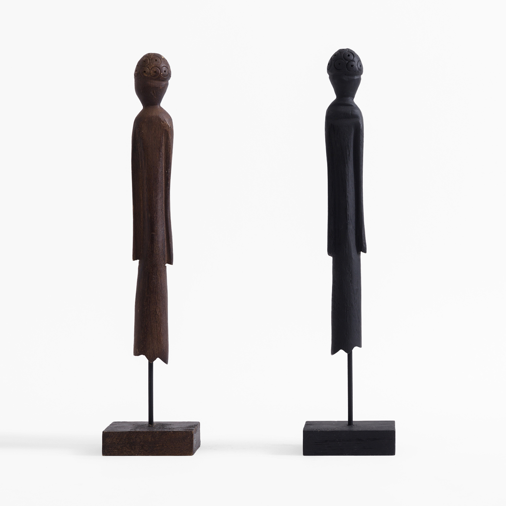 Hnědá dekorativní figurka 45 cm