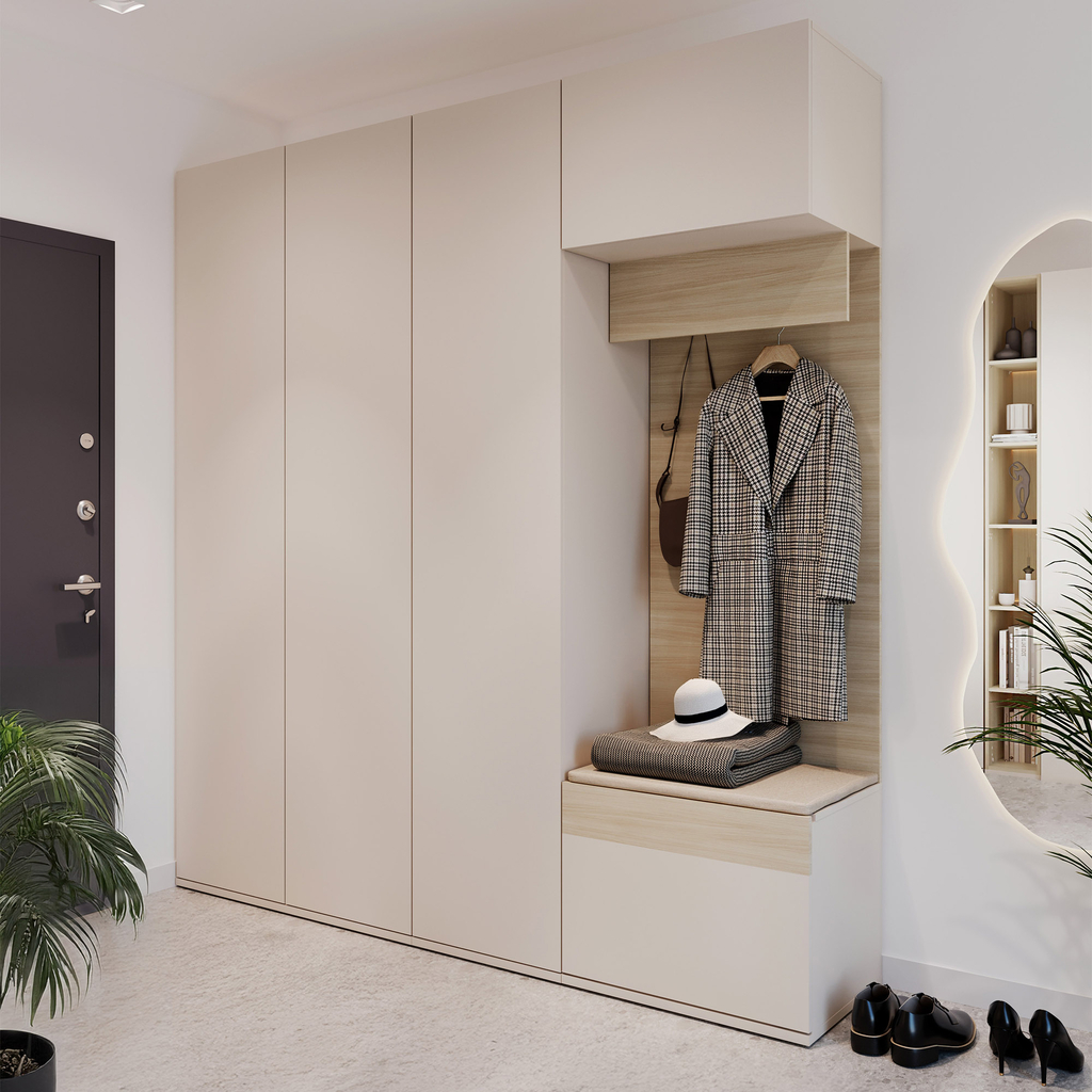 Předsíňová stěna se skříňkami a zásuvkou CHARLIE