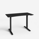 Polohovací stůl SMOOTH černý 120x58 cm