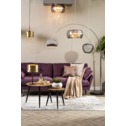 Oblouková chromovaná stojací lampa do obývacího pokoje SOHO