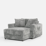 Křeslo loveseat světle šedé NOEMI