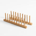 Bambusový stojan na talíře 33x12x10,3 cm