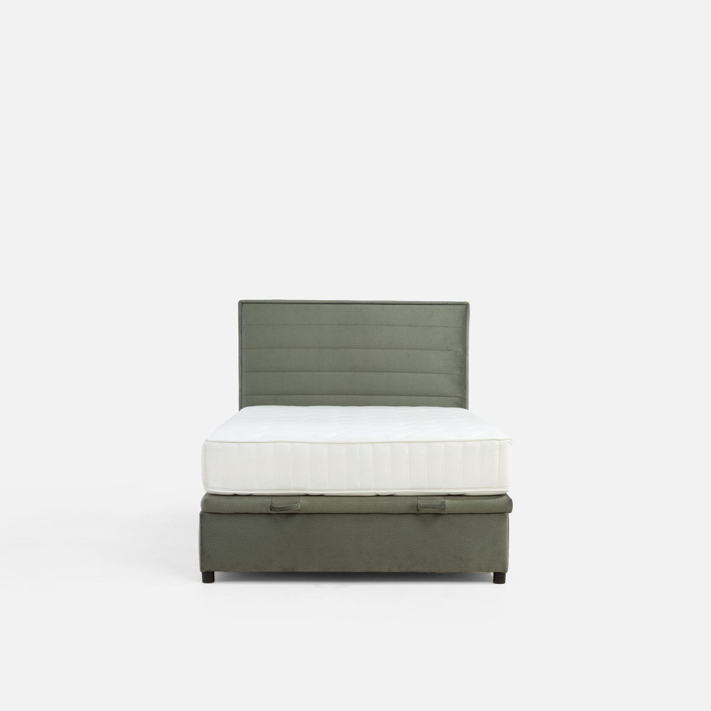 Postel boxspring zelená LAURITA 120x200 cm