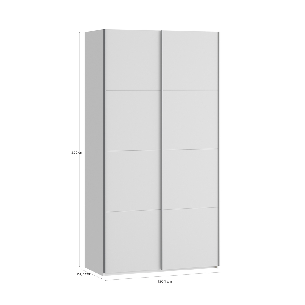 Skříň s posuvnými dveřmi FITIO lesk 120 cm