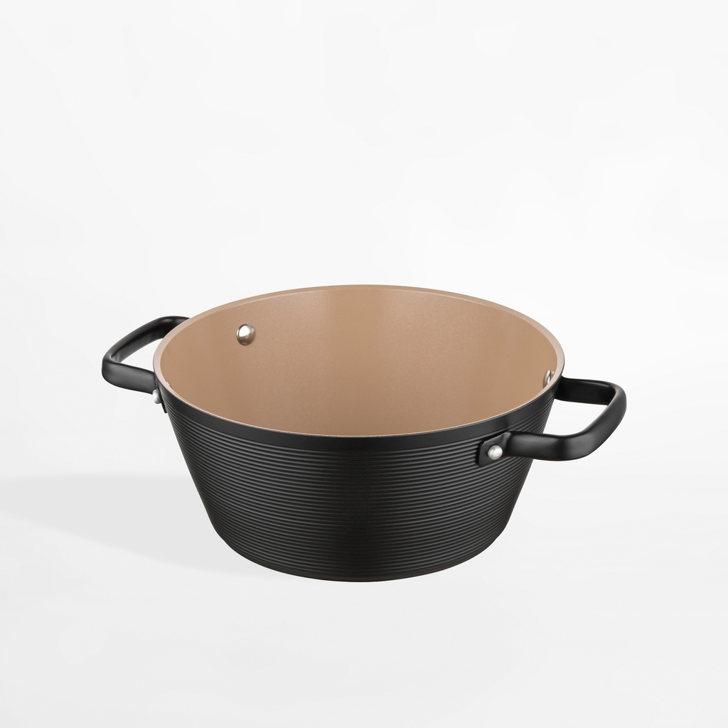 Hliníkový hrnec s poklicí CARINA BLACK 3,3 l