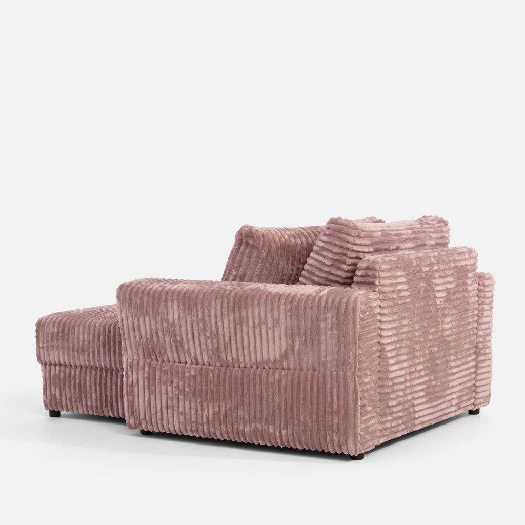 Křeslo loveseat pudrově růžová NOEMI